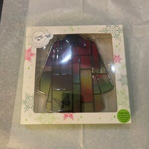 Dolly Parton Coat of Many Colors Christmas Glass Ornament Wall Decor New